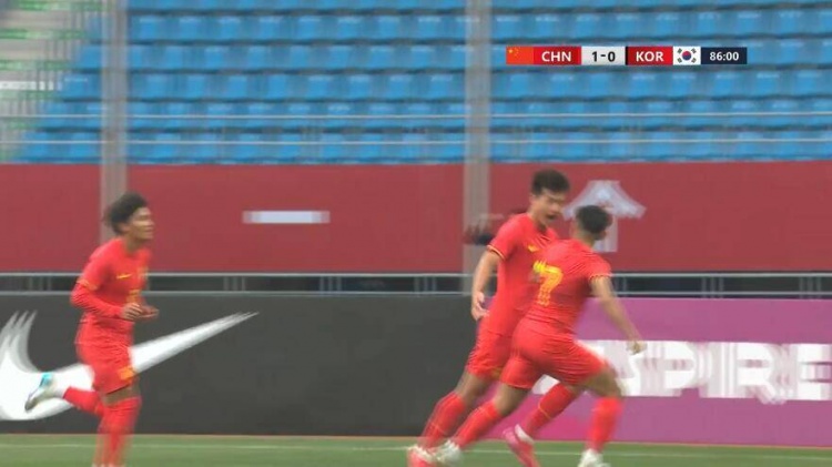 U22国足1-0韩国全场数据：控球率49%落后韩国，10射7正领先对手