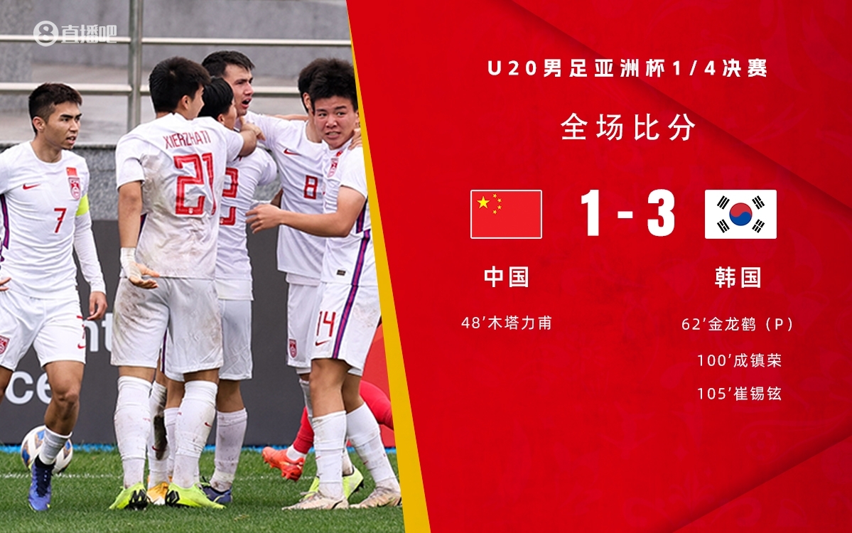 复仇！U22国足绝杀复仇韩国，2年前U20亚洲杯加时憾负无缘世青赛